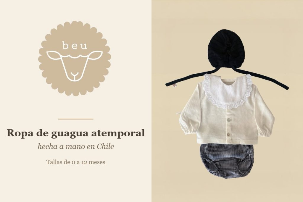 beu, ropa de guagua hecha a mano en Chile