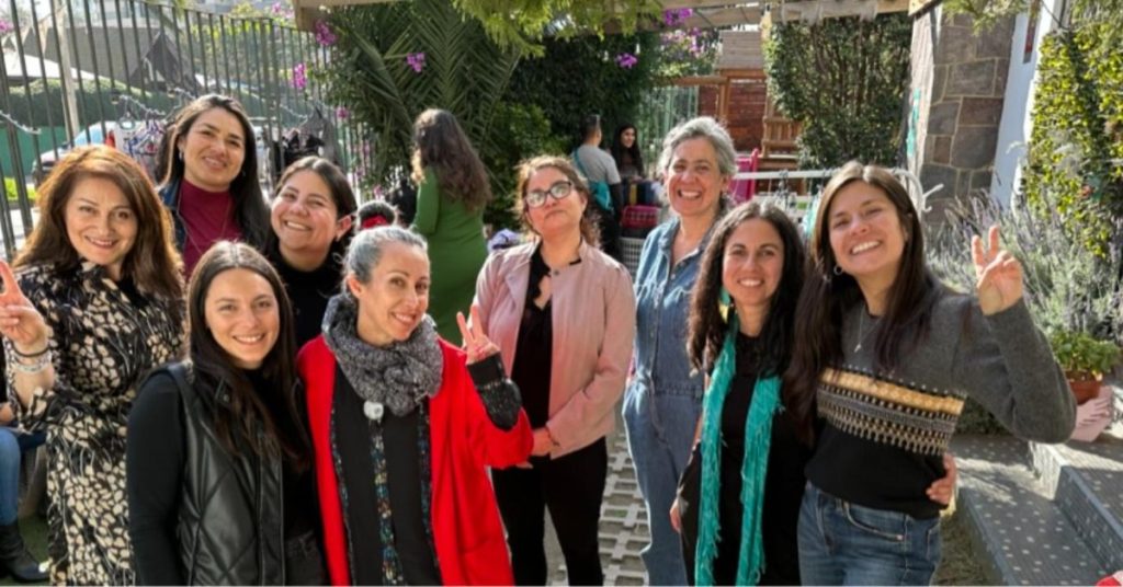 Equipo de Fundación Textil Circular en una jornada de intercambio textil, economía circular textil en Chile