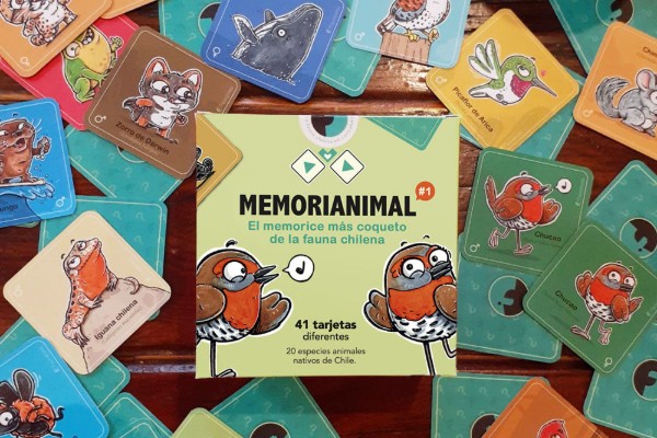 Juego Memorianimal de Faunánimo con fauna chilena