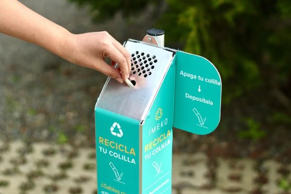 Colillero de IMEKO para el reciclaje de colillas de cigarro
