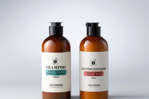 Shampoo y acondicionador de Rosa Bergamota
